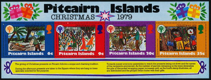 Pitcairn Islands 191a MNH Christmas, IYC, Children's Art