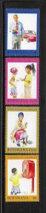 Botswana 2004 World Post Day Sc 788-791 MNH A618