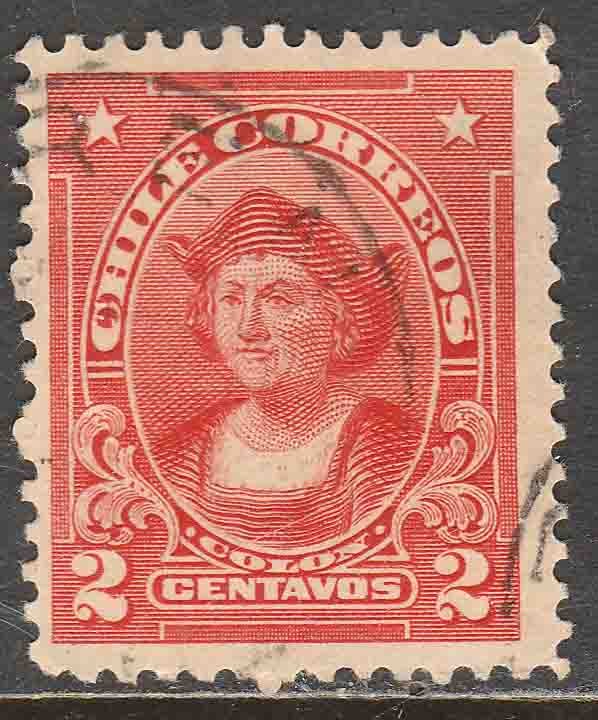 Chile 113, 2¢ Columbus. Used. F. (555)