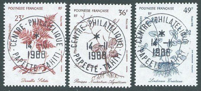 FRENCH POLYNESIA 1988 Plants set used, SG cat £15..........................12006