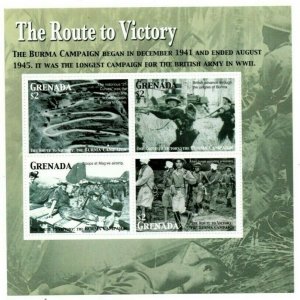 Grenada - 2005 - 60th Anniversary Of WWII Burma Campaign - Sheet Of 4 - MNH