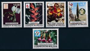 [63780] Bolivia 1989 Flora Flowers Plants - Emblems Olympic Games Football  MNH