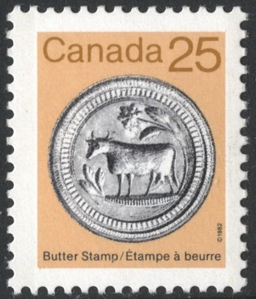 Canada SC#1080 25¢ Heritage Artifacts: Butter Stamp (1987) MNH
