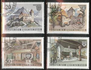 LIECHTENSTEIN Scott 718-721 Used CTO 1981 Castle set