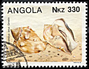 Angola 864, used, Seashell