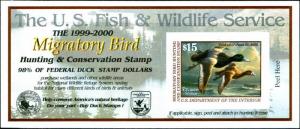 US.# RW66A  1999/2000 Federal Duck Stamp MINT POST OFFICE FRESH!