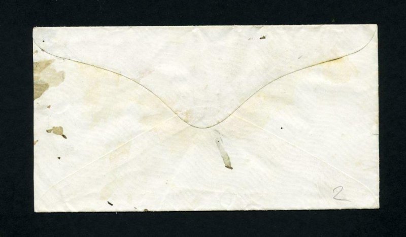 # 26 on cover from Ellington, Connecticut to Windsor, Connecticut - 5-5-1850's