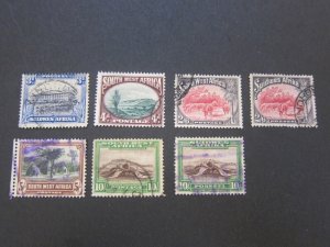 South West Africa 1931 Sc 112b,113a,117ab,118a,119ab FU