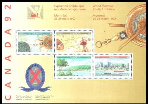 CANADA - 1992 WORLD PHILATELIC YOUTH EXHIBITION CANADA '92 - MIN. SHEET ...