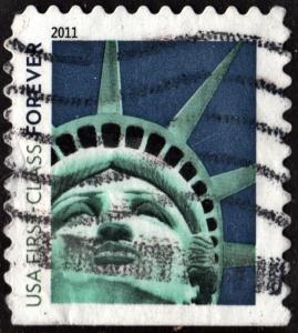 SC#4561 (44¢) Statue of Liberty Booklet Single (2011) Used