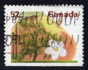 Canada #1366 Gravenstein Apple and Tree, used (0.40)