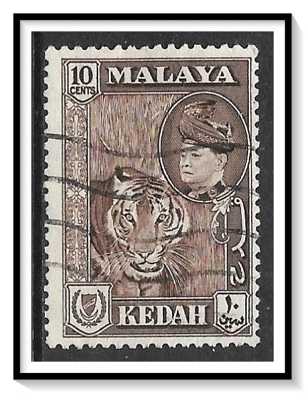 Kedah #88 Sultan Badlishah & Tiger Used