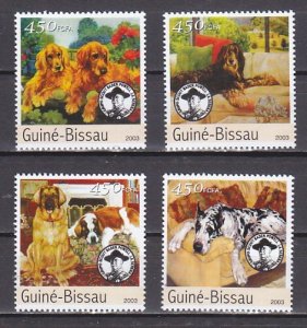 Guinea Bissau, 2003 issue. Thailand Scout Jamboree-Various Dogs issue.