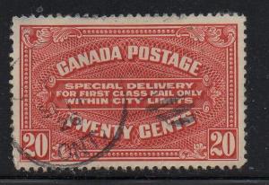 Canada Sc  E2 1922 20c  special delivery stamp used