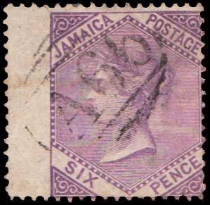Jamaica Scott 11 Used with wing margin.