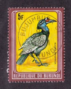 Burundi     585A      used        brown frame      CV $75.00       Birds