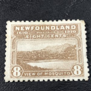 NEW FOUNDLAND # 93-MINT/HINGED----DARK BROWN---1910