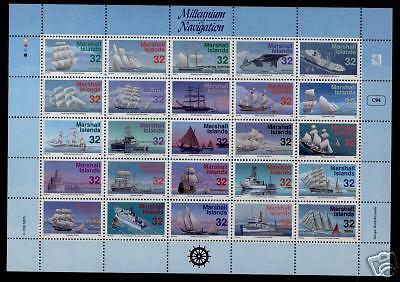 Marshall Islands 605 MNH Sailing Ships (cr)