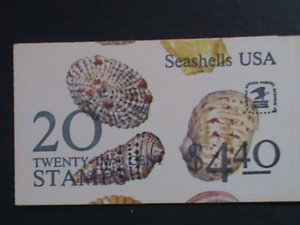 ​UNTIED STATES-1985 SC# 2121a SEA SHELLS USA-RARE BOOKLET MNH VF 10 STAMPS
