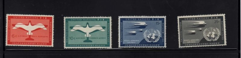 United Nations C1-4 Mint NH