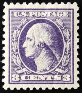 U.S. Mint Stamp Scott #529 3c Washington. Superb Jumbo. Hinged. A Gem!