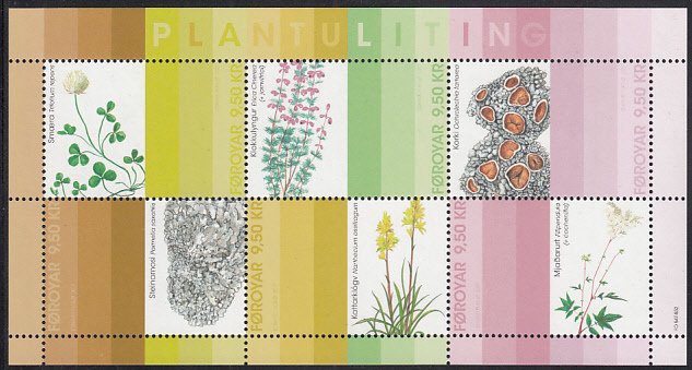 Faroe Islands 2017 MNH Sc #677 Sheet of 6 Natural Dyes