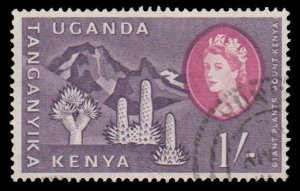 BRITISH EAST AFRICA KENYA UGANDA AND TANGANYIKA 1960 SCOTT 129. USED. # 2