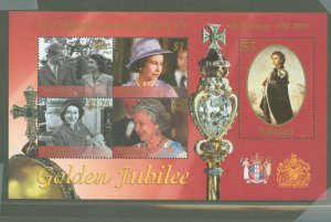 Tokelau  #306  Souvenir Sheet (Queen)