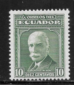 Ecuador Scott 406 Unused LHOG - 1942 Alfredo Baquerizo Moreno Issue