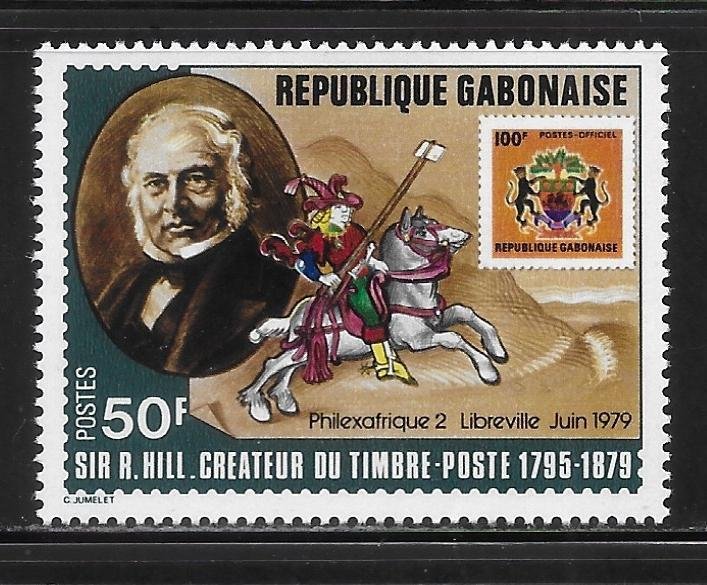 Gabon 427 Rowland Hill set MNH