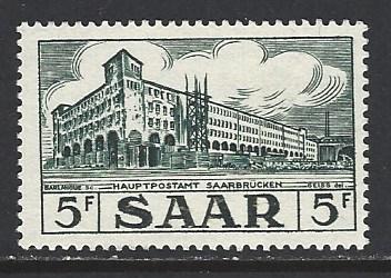 Saar Sc # 236 mint hinged (RS)