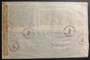 1967 Naha Higashi Ryukyu Island Registered Window cover To Philatelic Section