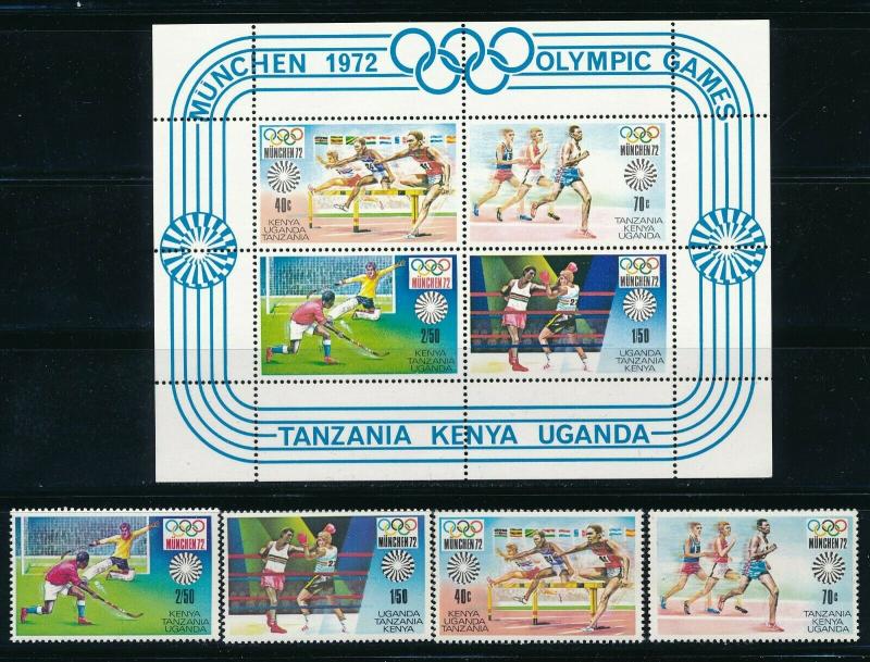 Kenya - Munich Olympic Games MNH Set (1972) 