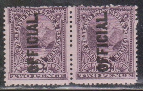 NEW ZEALAND Scott # O25 MNH Pair - Official Overprint