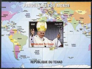 CHAD - 2009 - The Pope - Perf De Luxe Sheet - MNH - Private Issue