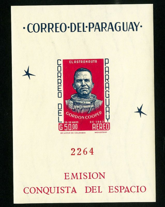 Paraguay Stamps # 782A XF OG NH Imperf Space S/S