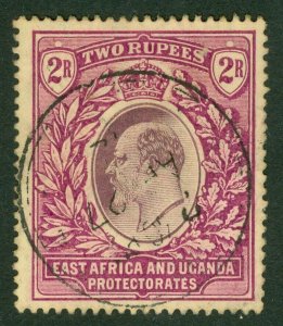 SG 27 East Africa & Uganda 1904-07. 2r dull & bright purple. Very fine used...