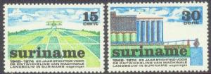 SURINAM 413-414 MNH 1974 AGRICULTURE DEVELOPMENT