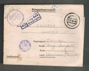 1944 Germany England Army POW Camp Cover Stalag 344 Palestine Schlomo Slodash