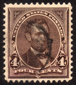 1895, US 4c, Lincoln, Used, Sc 269