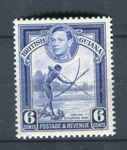 BRITISH GUIANA; 1938 early GVI Pictorial issue Mint hinged Shade of 6c. value