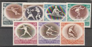 POLAND #750-6 MINT LIGHTLY  HINGED  COMPLETE