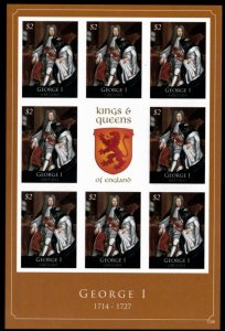 Grenada 2011 - King George I - Sheet of 8 IMPERF Stamps - Scott #3830 - MNH