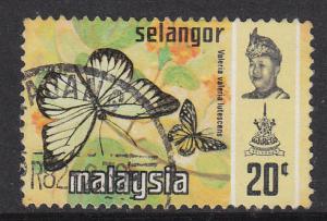 Malaysia Selangor 1977 Sc 134b 20c Harrison Printing Used