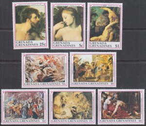 GRENADA GRENADINES Sc # 1226-33 MNH CPL SET of 8 - RELIGIOUS PAINTINGS by RUBENS