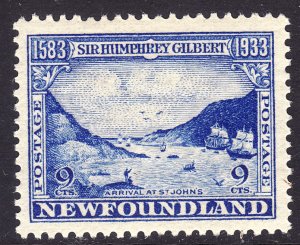 1933 Newfoundland Ships arriving at St. John's 9¢ issue MNH Sc# 219 CV $14.00