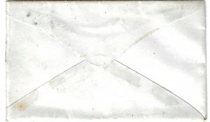 Scott # 114  Lot E706  114 3c Locomotive  Inverted on Cover fancy cancel    Used