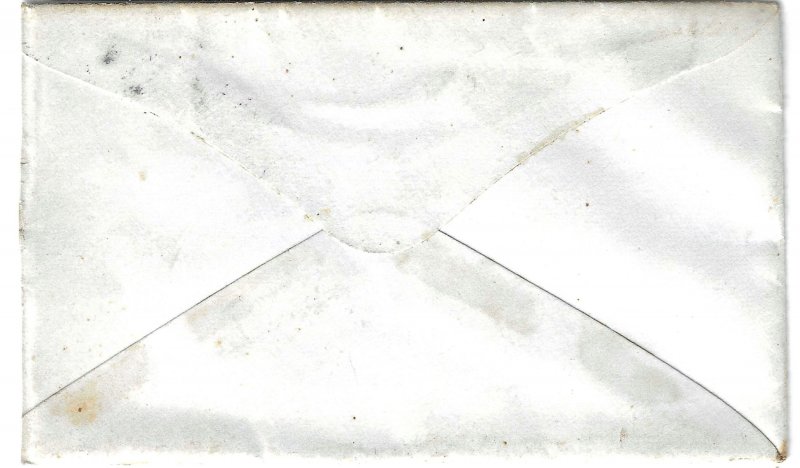 Scott # 114  Lot E706  114 3c Locomotive  Inverted on Cover fancy cancel    Used