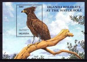 Uganda 1989 Long-crested Eagle Mint MNH Miniature Sheet SC 692