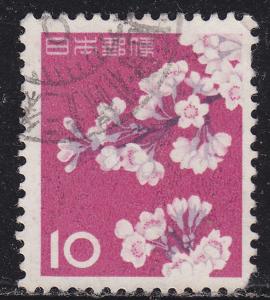 Japan 725 Used 1961 Cherry Blossoms